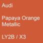 Preview: Audi, Papaya Orange Metallic, LY2B / X3.